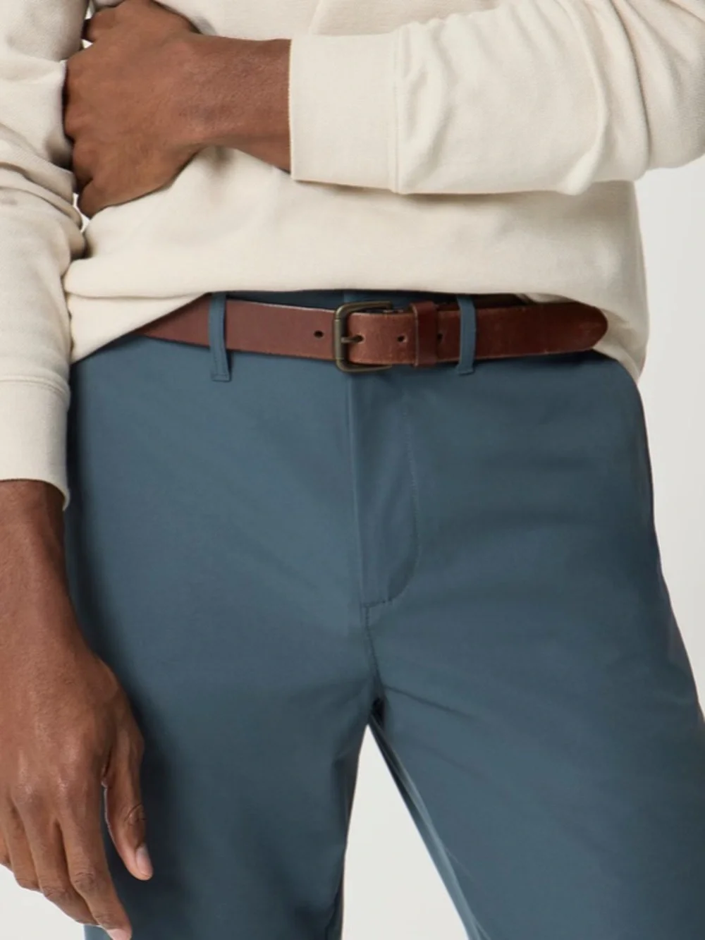 J crew pewter grey Straight-fit tech chino pant
